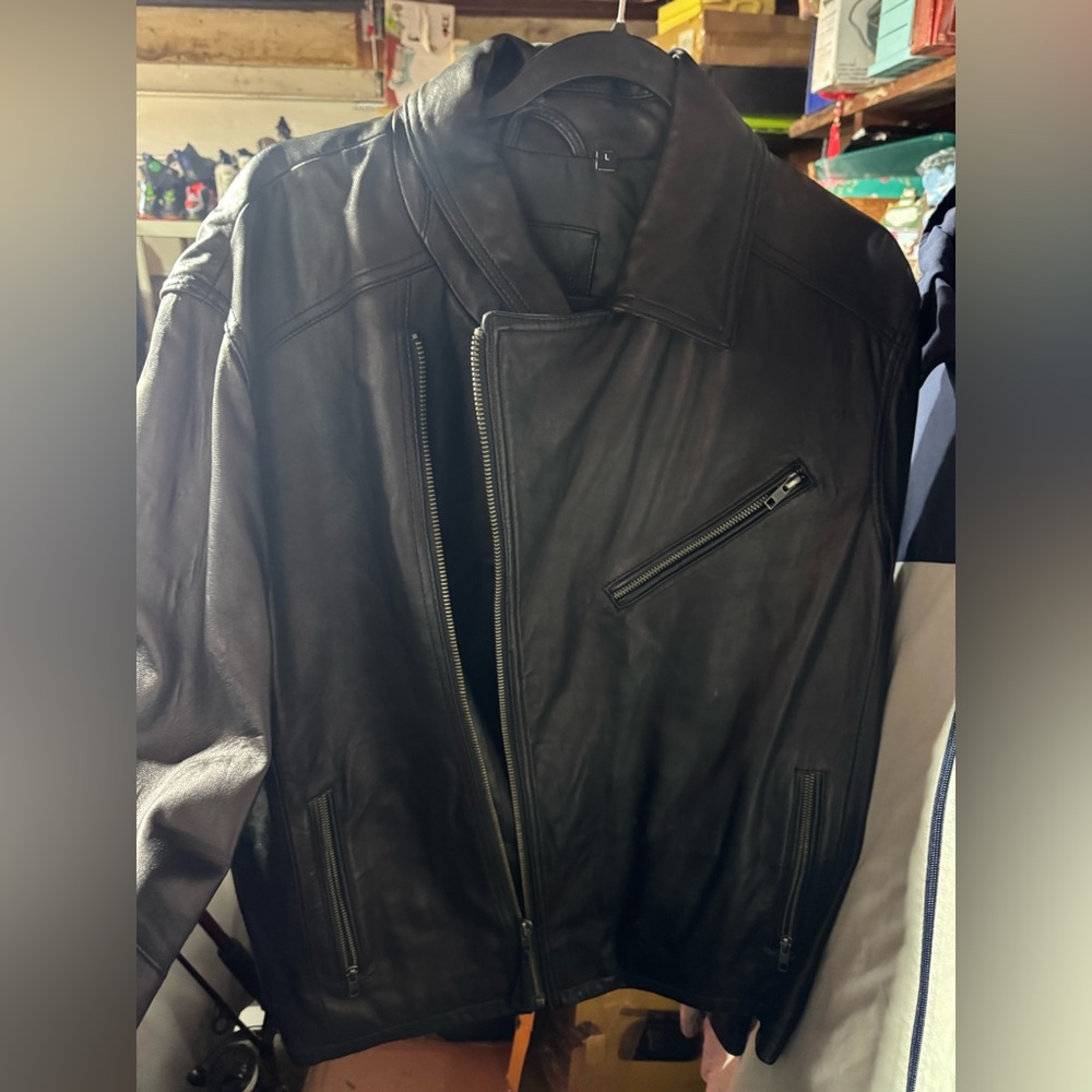 murano lamb skin biker jacket